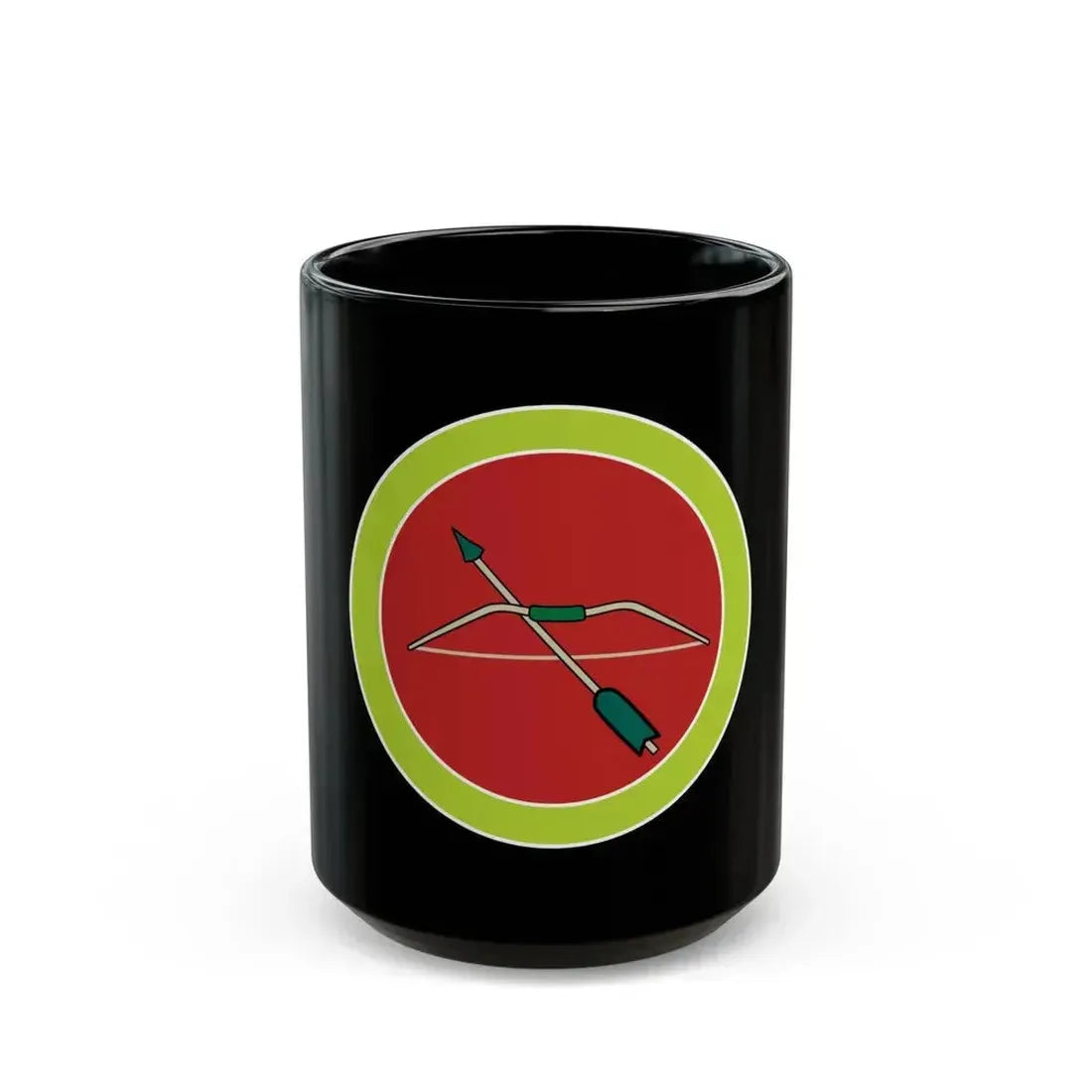 Archery (Boy Scout Merit Badge) Black Coffee Mug 15oz - Go Mug Yourself