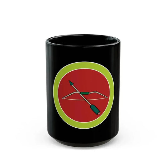Archery (Boy Scout Merit Badge) Black Coffee Mug 15oz - Go Mug Yourself