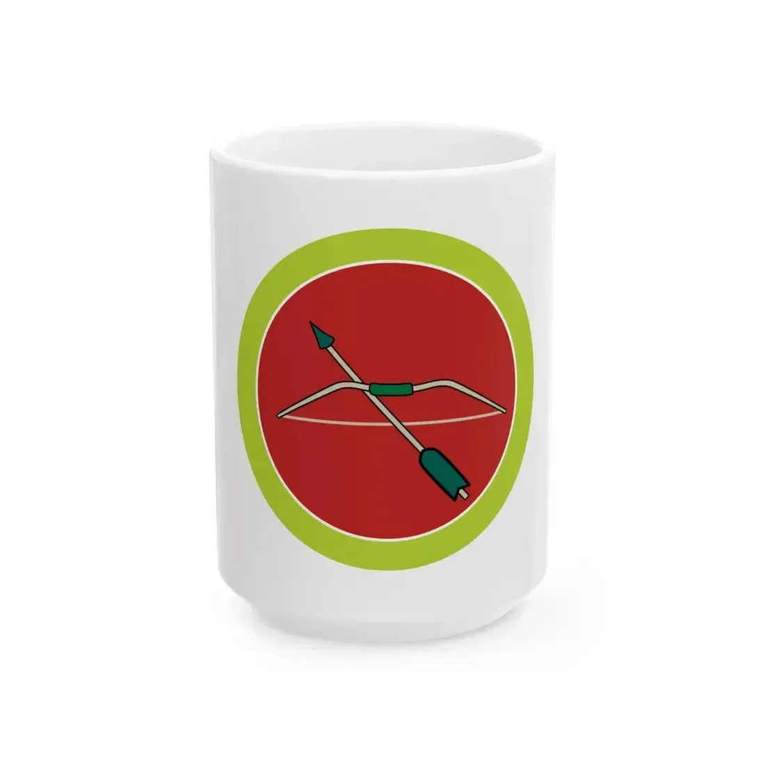 Archery (Boy Scout Merit Badge) White Coffee Mug 15oz - Go Mug Yourself