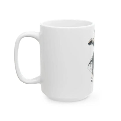 Archie And Angela by Claude Houghton, Help Yourself Annual, 1930 - White Coffee Mug - Go Mug Yourself