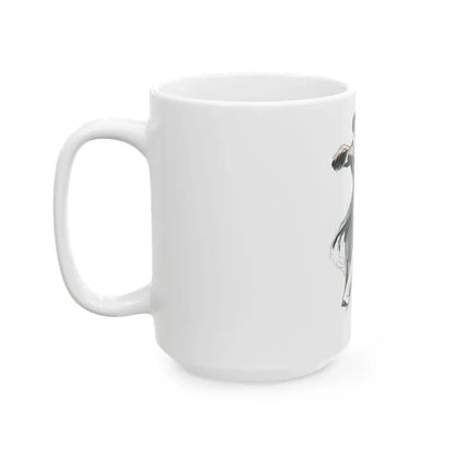 Archie And Angela by Claude Houghton, Help Yourself Annual, 1930 - White Coffee Mug - Go Mug Yourself