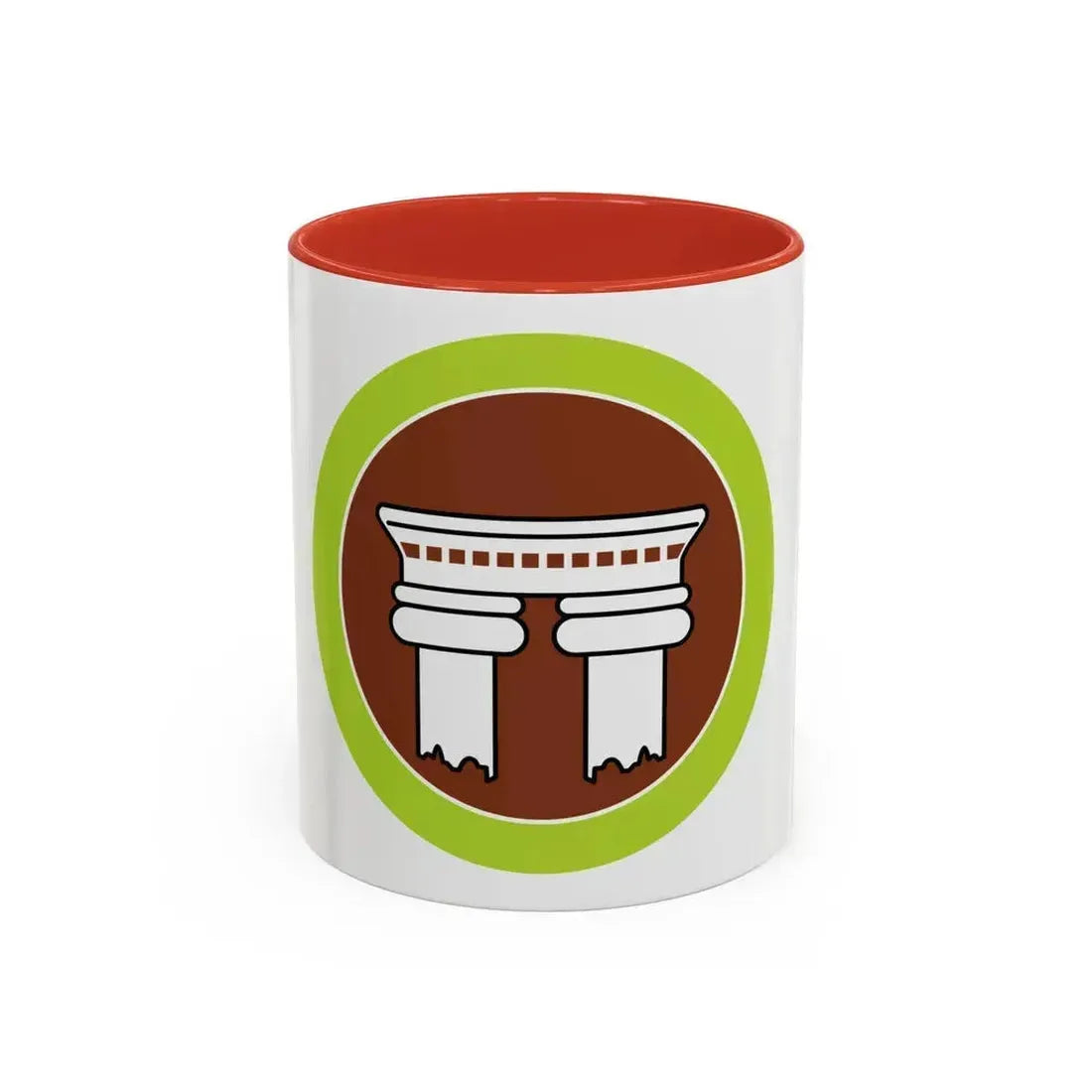 Architecture (Boy Scout Merit Badge) Accent Coffee Mug 11oz Red - Go Mug Yourself