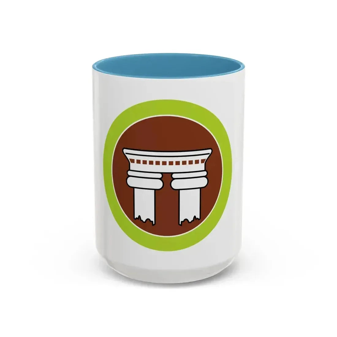 Architecture (Boy Scout Merit Badge) Accent Coffee Mug 15oz Light Blue - Go Mug Yourself