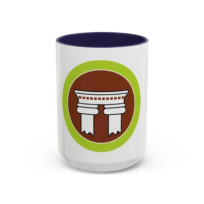 Architecture (Boy Scout Merit Badge) Accent Coffee Mug 15oz Navy - Go Mug Yourself