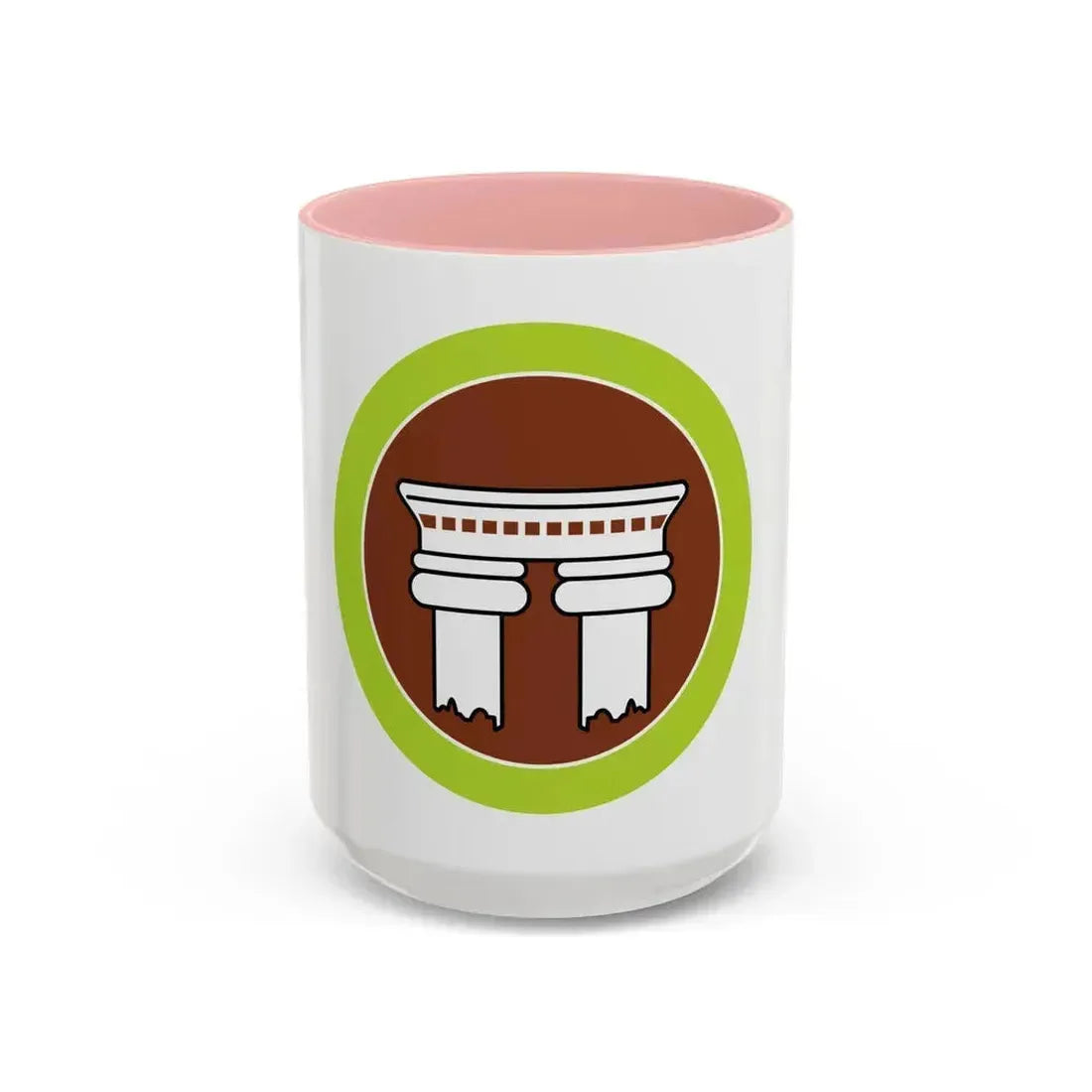 Architecture (Boy Scout Merit Badge) Accent Coffee Mug 15oz Pink - Go Mug Yourself