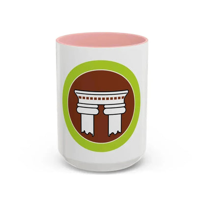 Architecture (Boy Scout Merit Badge) Accent Coffee Mug 15oz Pink - Go Mug Yourself