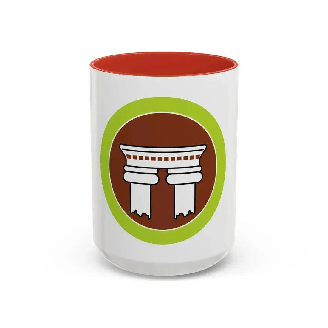 Architecture (Boy Scout Merit Badge) Accent Coffee Mug 15oz Red - Go Mug Yourself