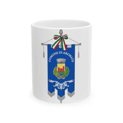 Arcisate-Gonfalone (Italy) White Coffee Mug 11oz - Go Mug Yourself