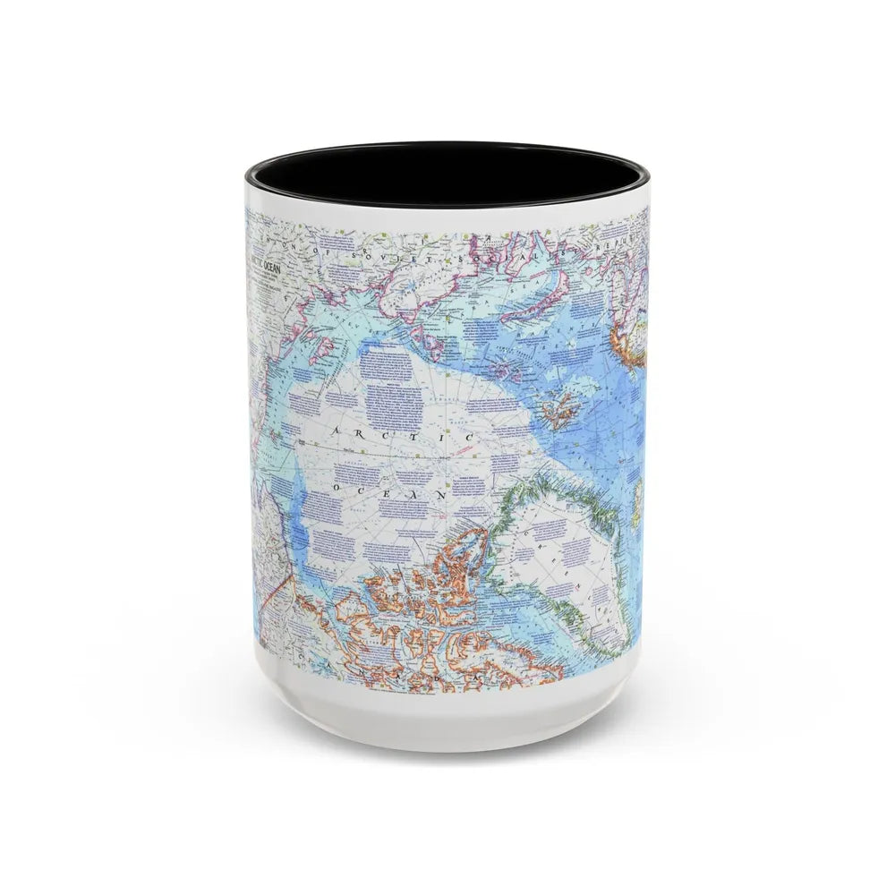 Arctic Ocean (1971) (Map) Accent Coffee Mug-15oz-Black-Go Mug Yourself