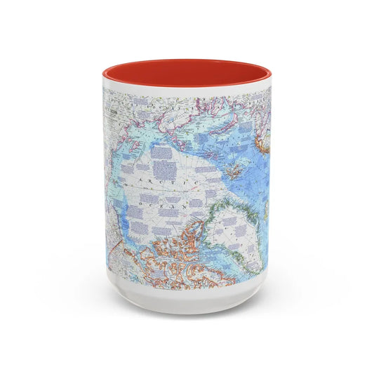 Arctic Ocean (1971) (Map) Accent Coffee Mug-15oz-Red-Go Mug Yourself