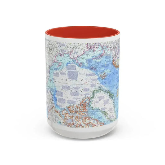 Arctic Ocean (1971) (Map) Accent Coffee Mug 15oz Red - Go Mug Yourself