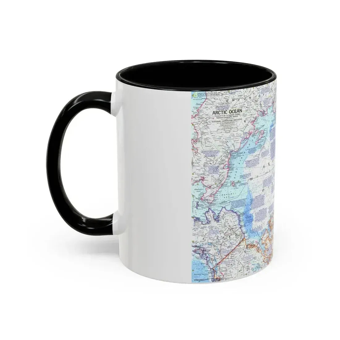 Arctic Ocean (1971) (Map) Accent Coffee Mug - Go Mug Yourself