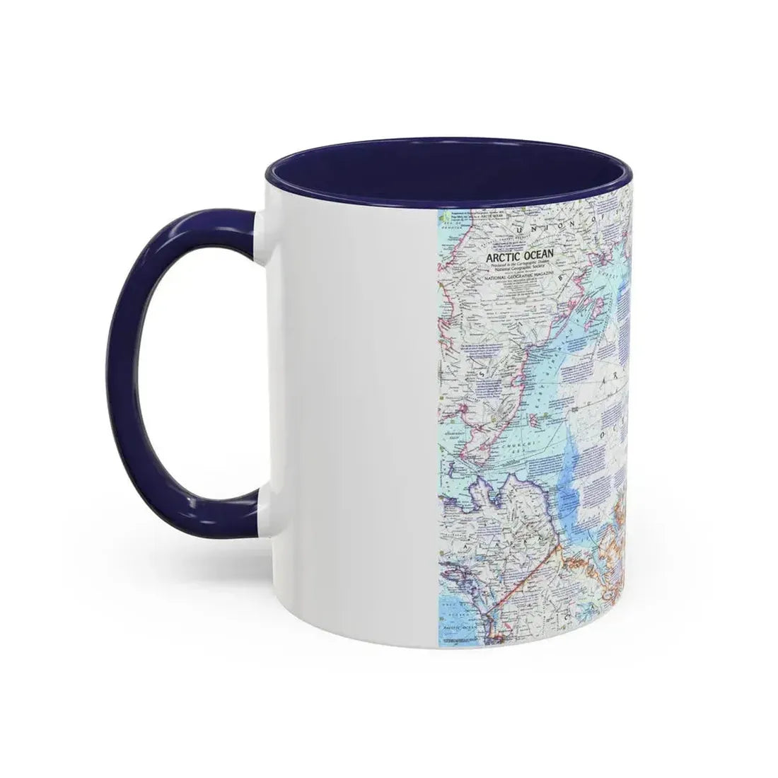 Arctic Ocean (1971) (Map) Accent Coffee Mug - Go Mug Yourself