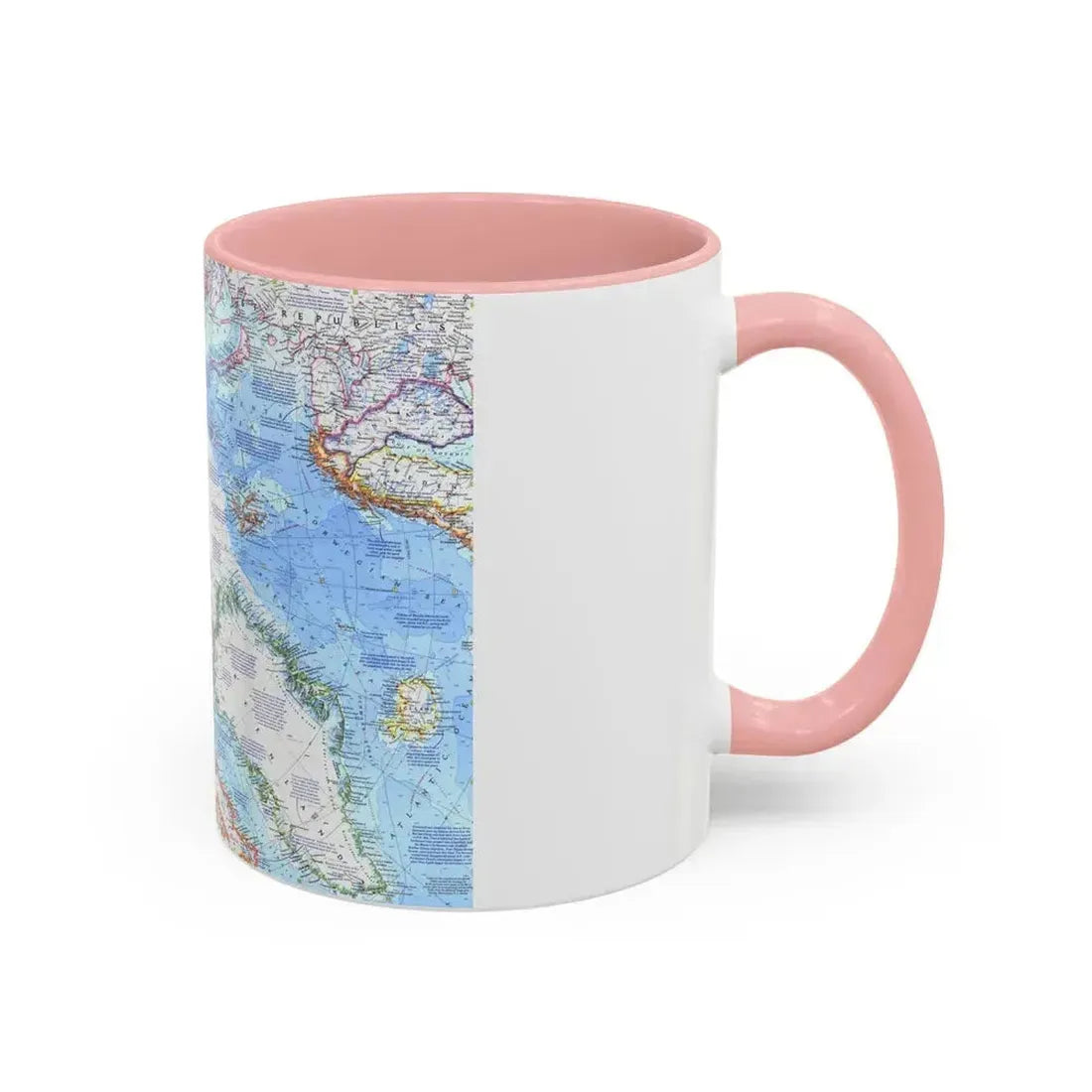 Arctic Ocean (1971) (Map) Accent Coffee Mug - Go Mug Yourself