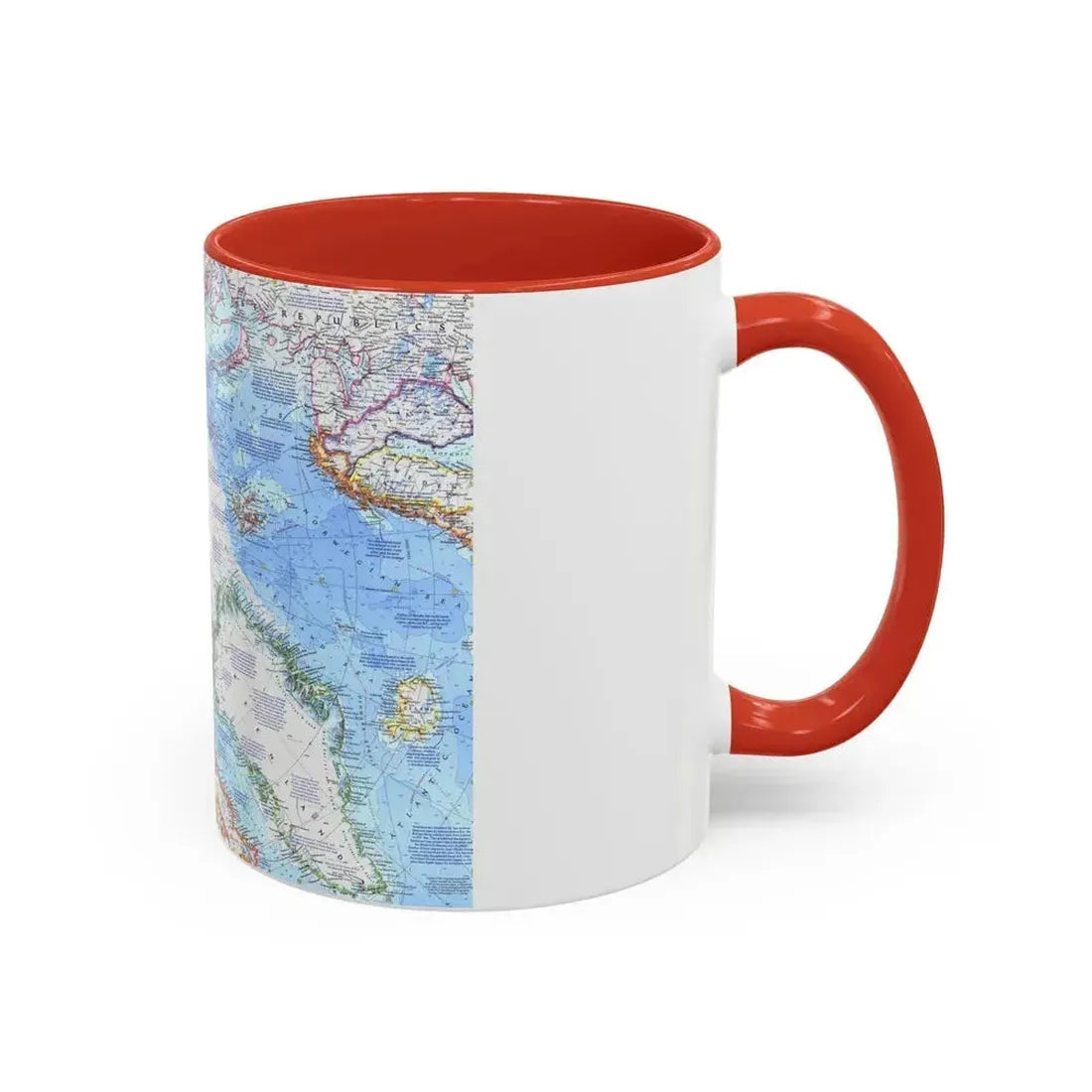 Arctic Ocean (1971) (Map) Accent Coffee Mug - Go Mug Yourself