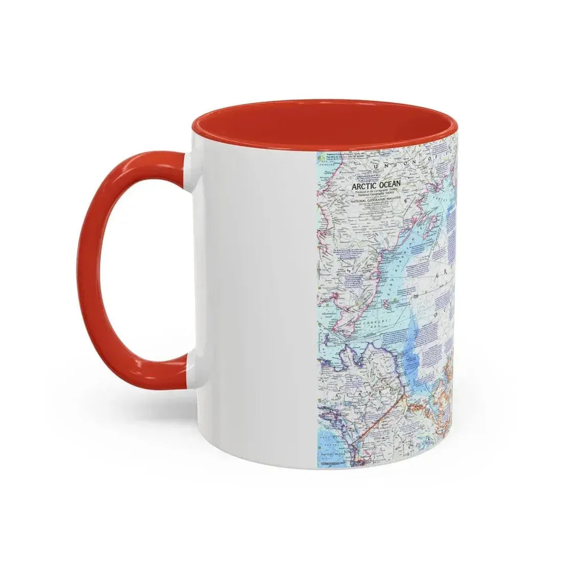 Arctic Ocean (1971) (Map) Accent Coffee Mug - Go Mug Yourself