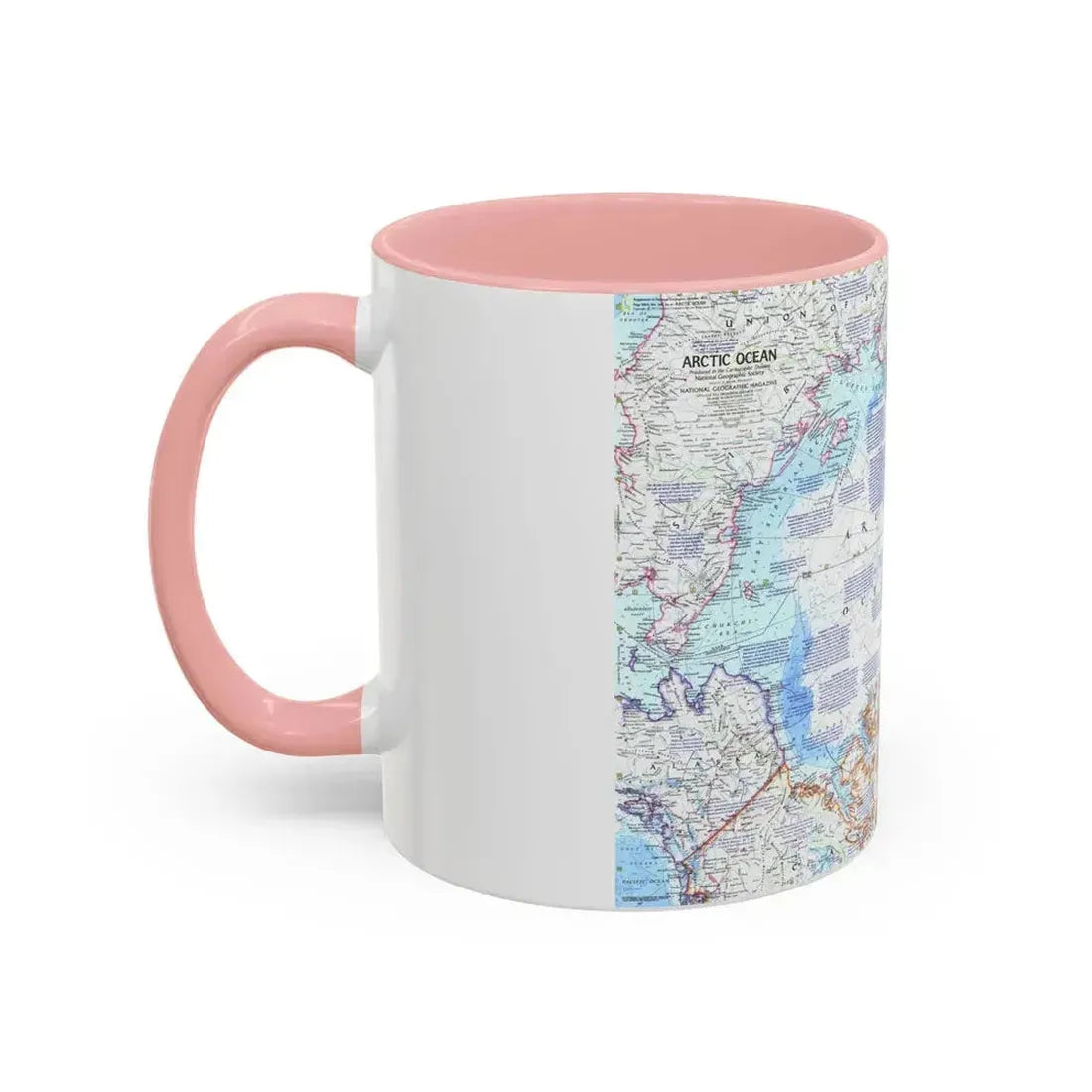 Arctic Ocean (1971) (Map) Accent Coffee Mug - Go Mug Yourself