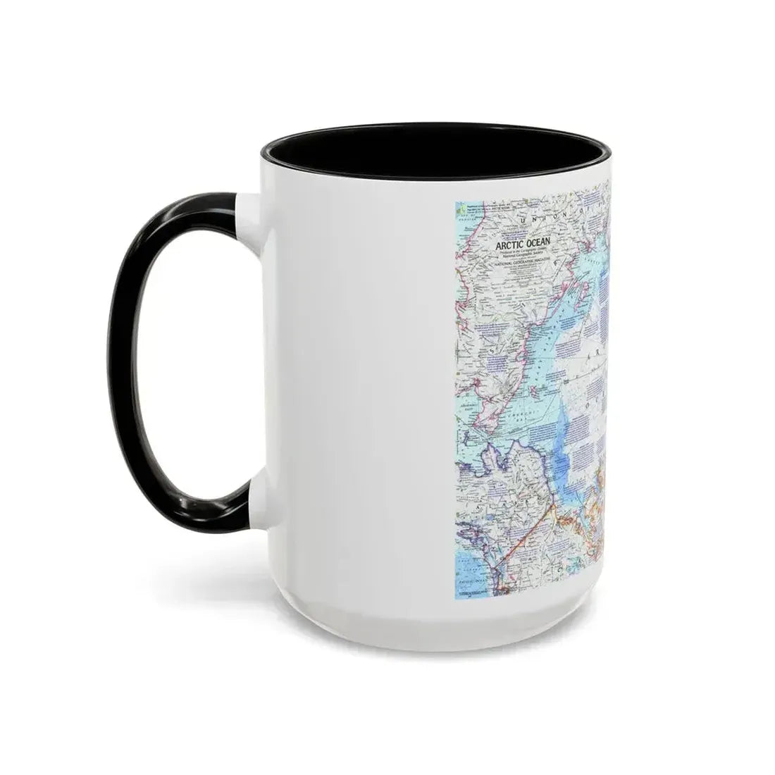 Arctic Ocean (1971) (Map) Accent Coffee Mug - Go Mug Yourself