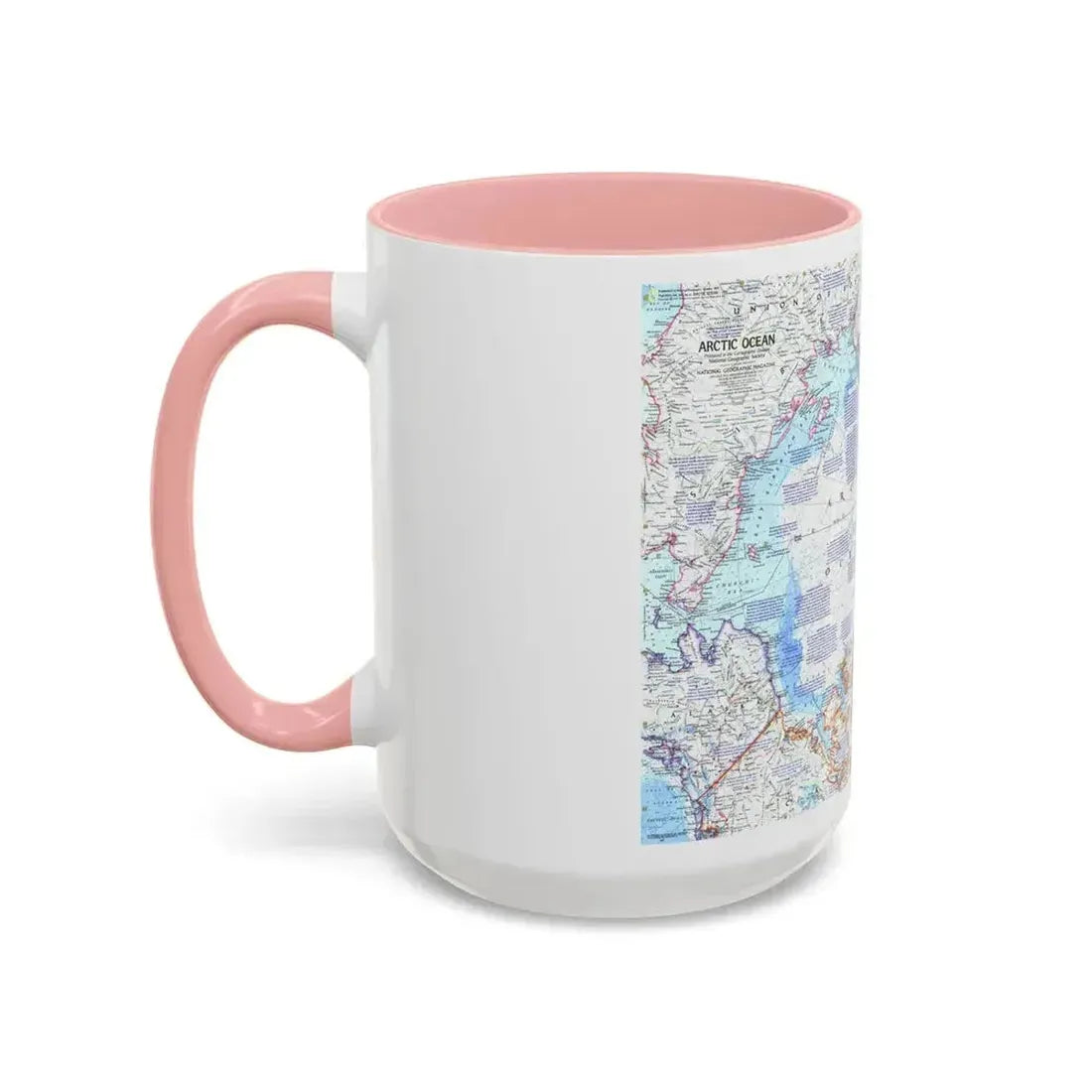 Arctic Ocean (1971) (Map) Accent Coffee Mug - Go Mug Yourself