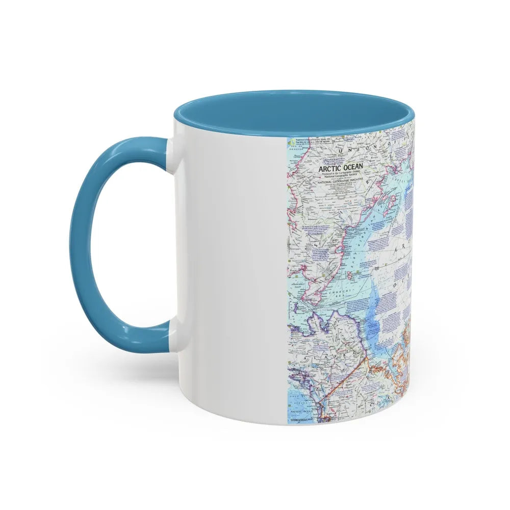 Arctic Ocean (1971) (Map) Accent Coffee Mug-Go Mug Yourself