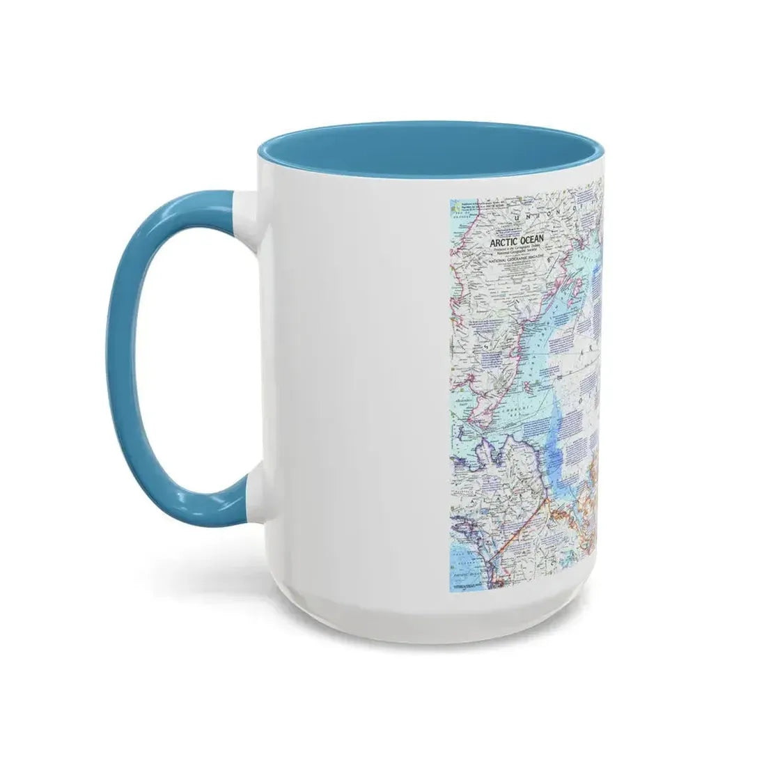 Arctic Ocean (1971) (Map) Accent Coffee Mug - Go Mug Yourself