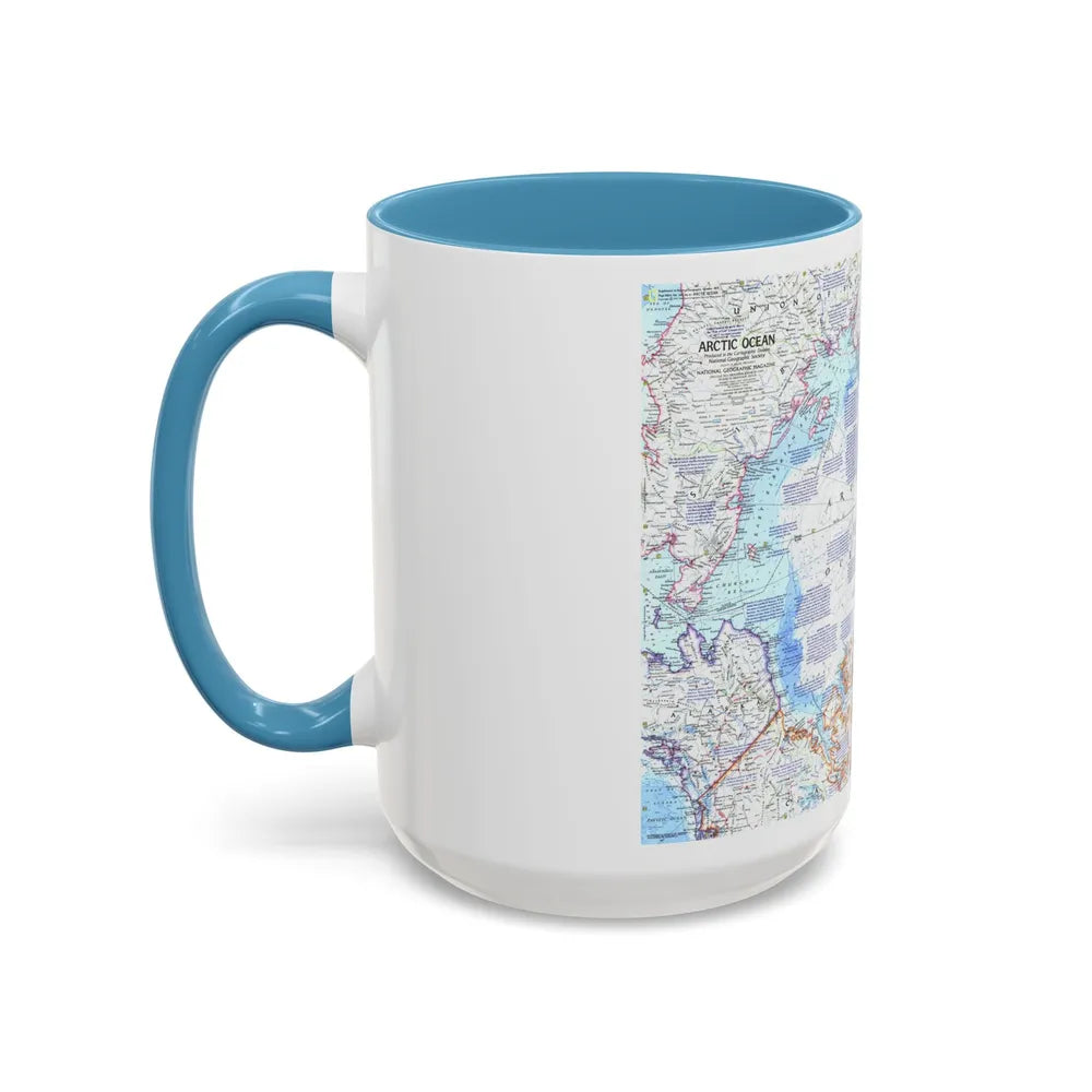 Arctic Ocean (1971) (Map) Accent Coffee Mug-Go Mug Yourself