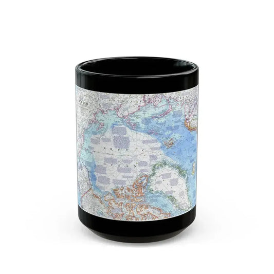 Arctic Ocean (1971) (Map) Black Coffee Mug 15oz - Go Mug Yourself