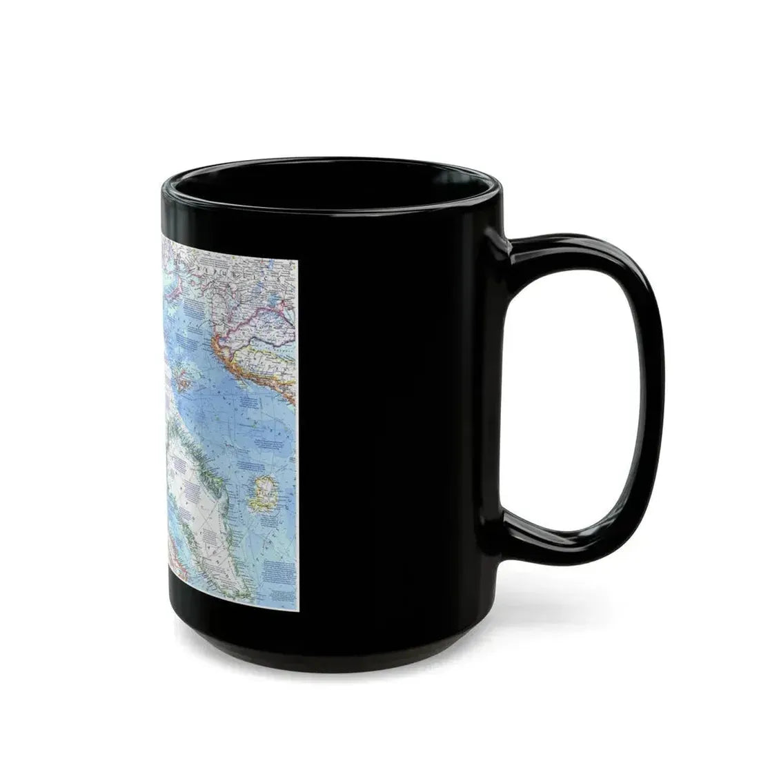 Arctic Ocean (1971) (Map) Black Coffee Mug - Go Mug Yourself