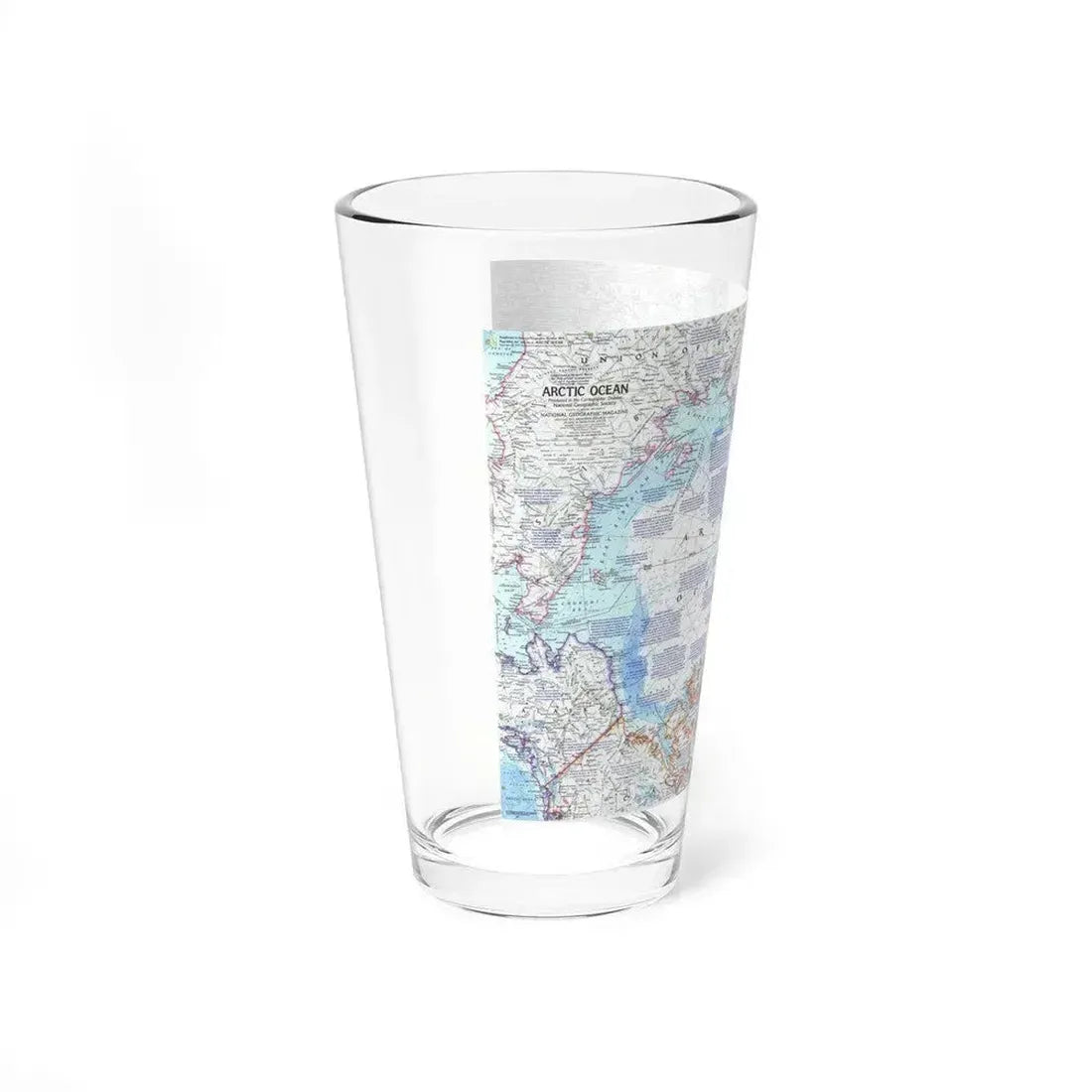 Arctic Ocean (1971) (Map) Pint Glass 16oz - Go Mug Yourself