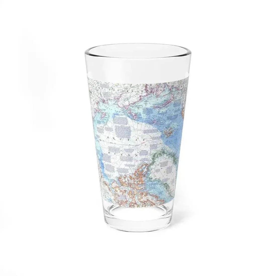 Arctic Ocean (1971) (Map) Pint Glass 16oz - Go Mug Yourself