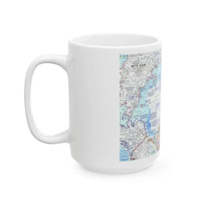 Arctic Ocean (1971) (Map) White Coffee Mug - Go Mug Yourself