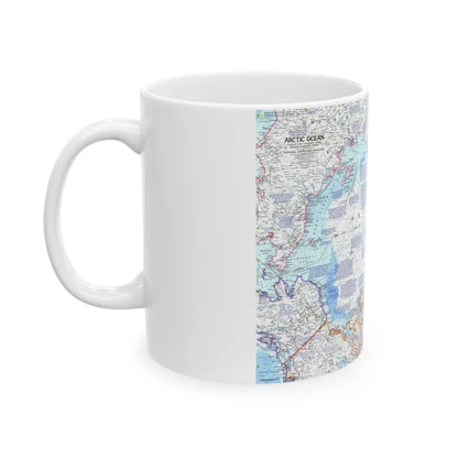 Arctic Ocean (1971) (Map) White Coffee Mug-Go Mug Yourself