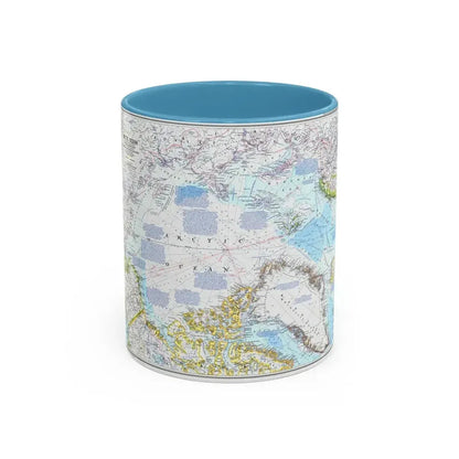 Arctic Ocean (1983) (Map) Accent Coffee Mug 11oz Light Blue - Go Mug Yourself