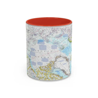 Arctic Ocean (1983) (Map) Accent Coffee Mug 11oz Red - Go Mug Yourself