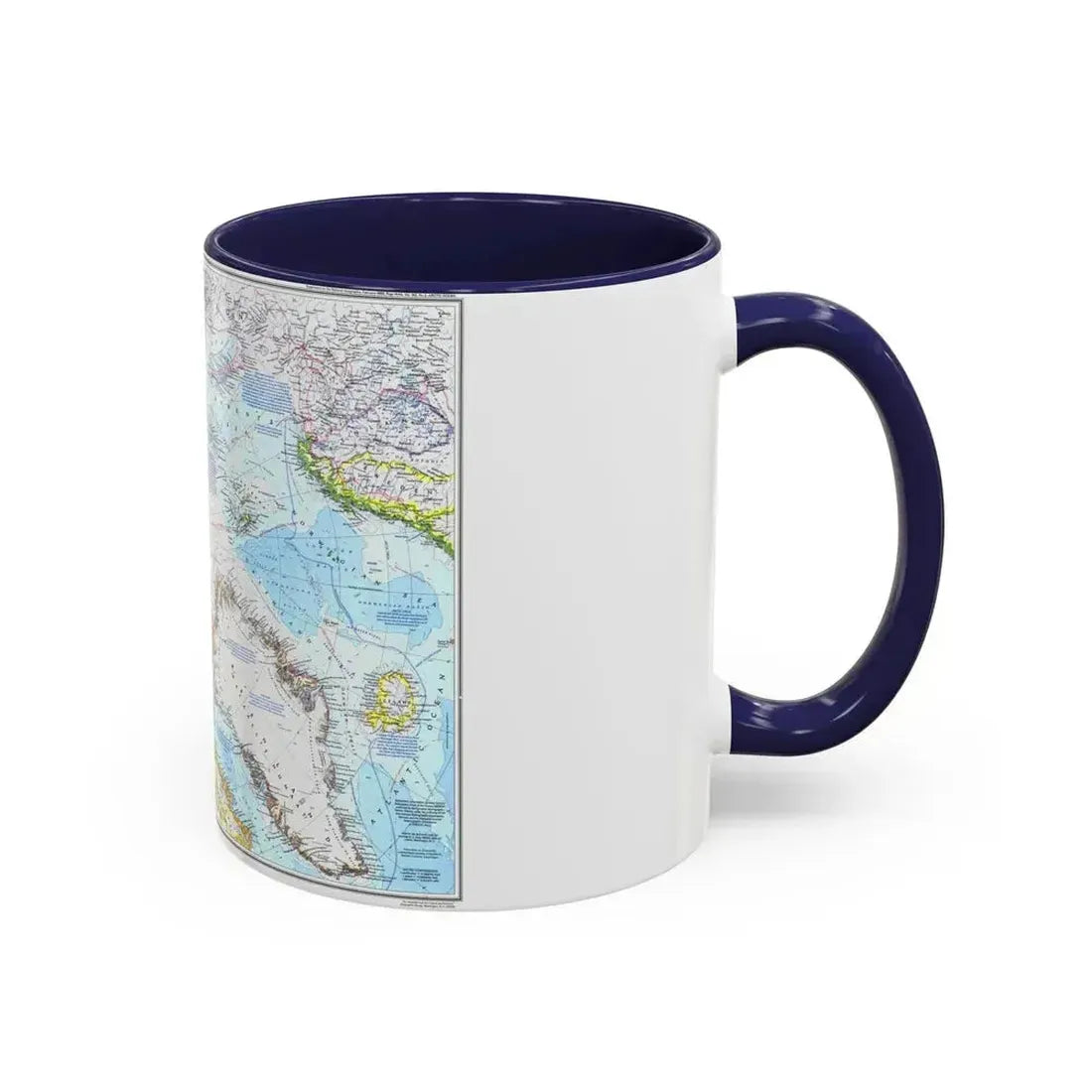 Arctic Ocean (1983) (Map) Accent Coffee Mug - Go Mug Yourself