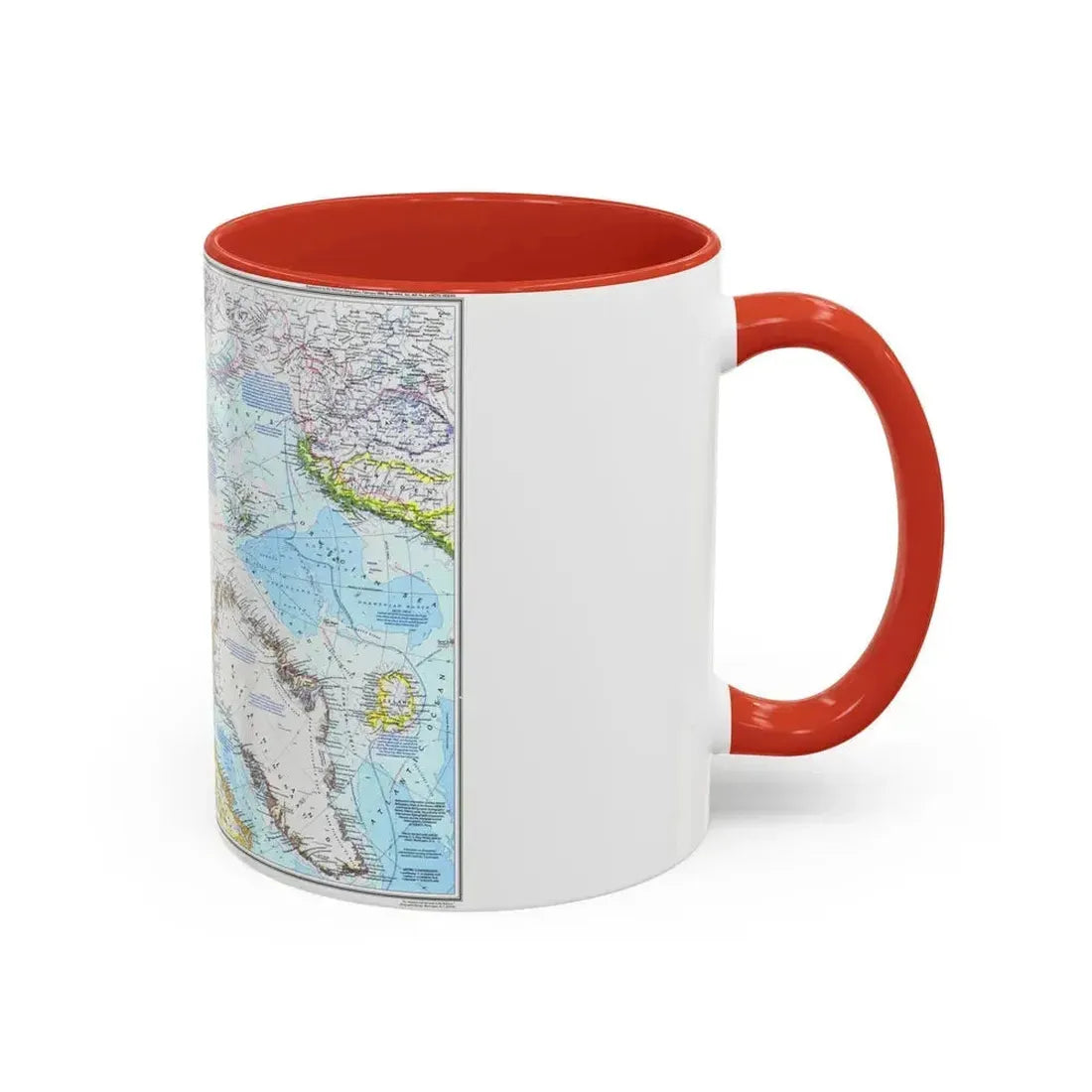 Arctic Ocean (1983) (Map) Accent Coffee Mug - Go Mug Yourself
