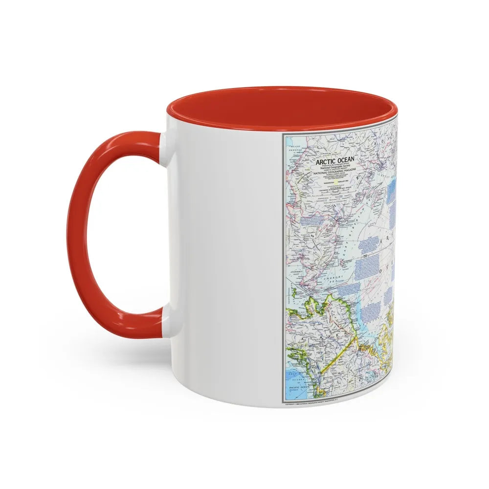 Arctic Ocean (1983) (Map) Accent Coffee Mug-Go Mug Yourself