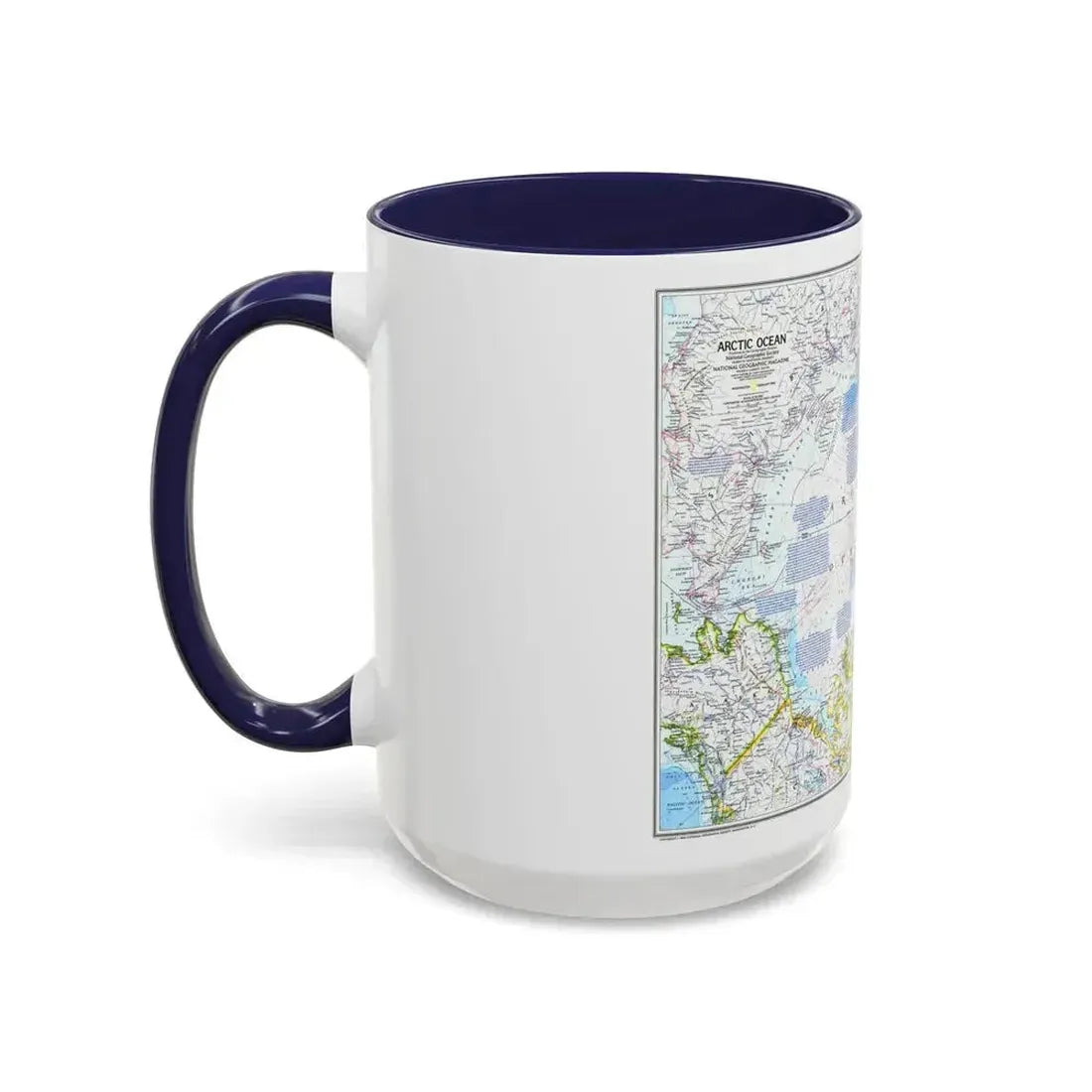 Arctic Ocean (1983) (Map) Accent Coffee Mug - Go Mug Yourself
