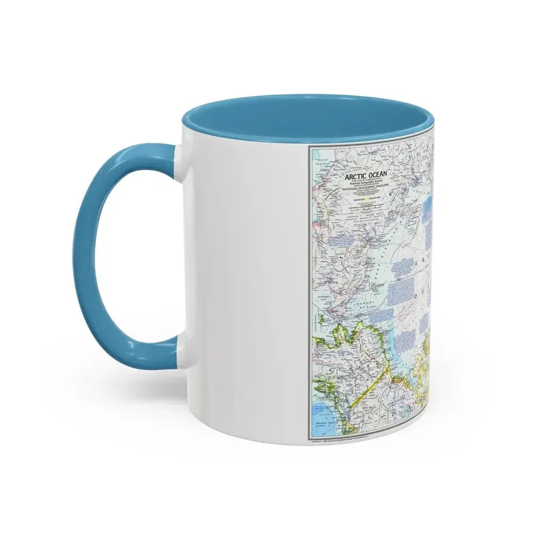 Arctic Ocean (1983) (Map) Accent Coffee Mug - Go Mug Yourself