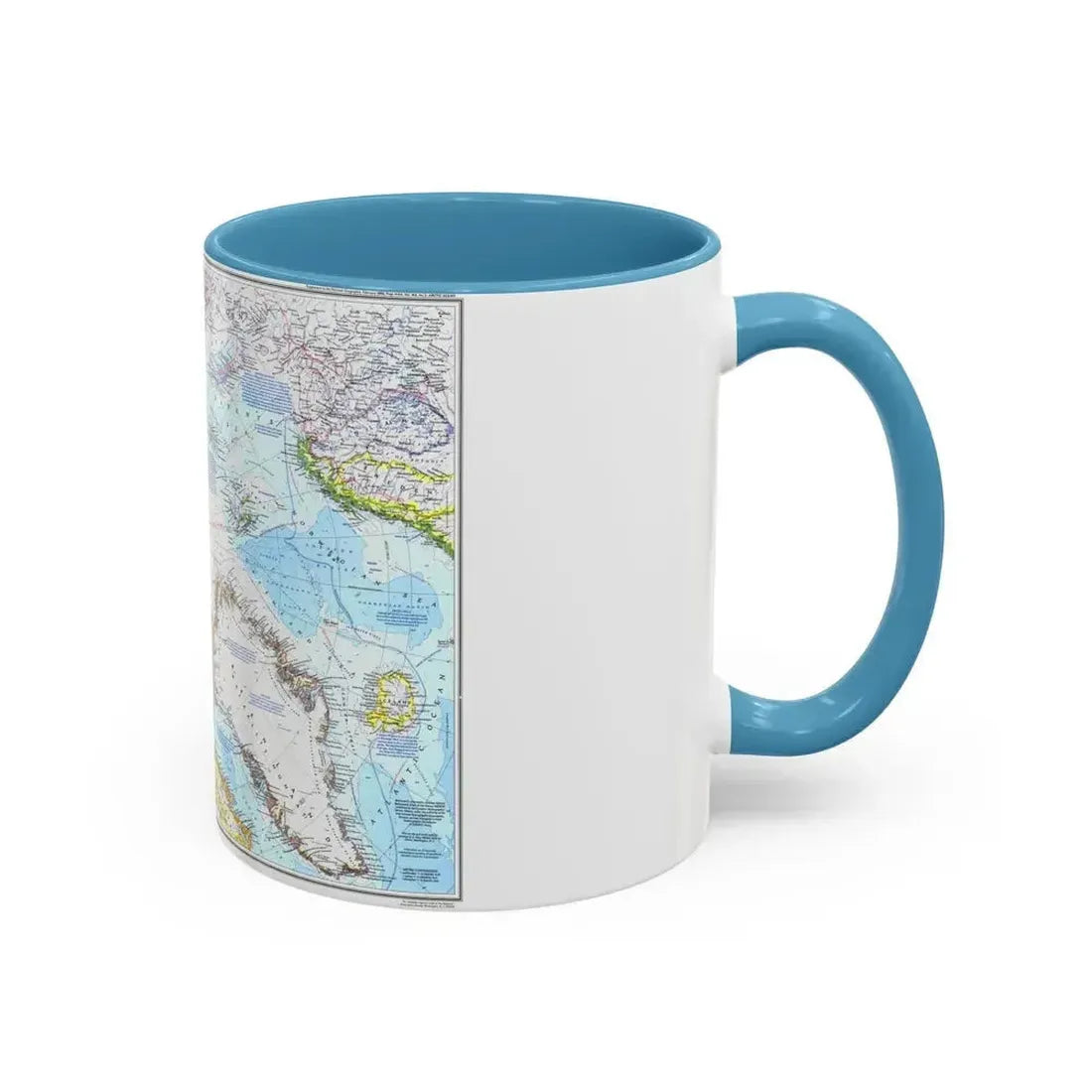 Arctic Ocean (1983) (Map) Accent Coffee Mug - Go Mug Yourself