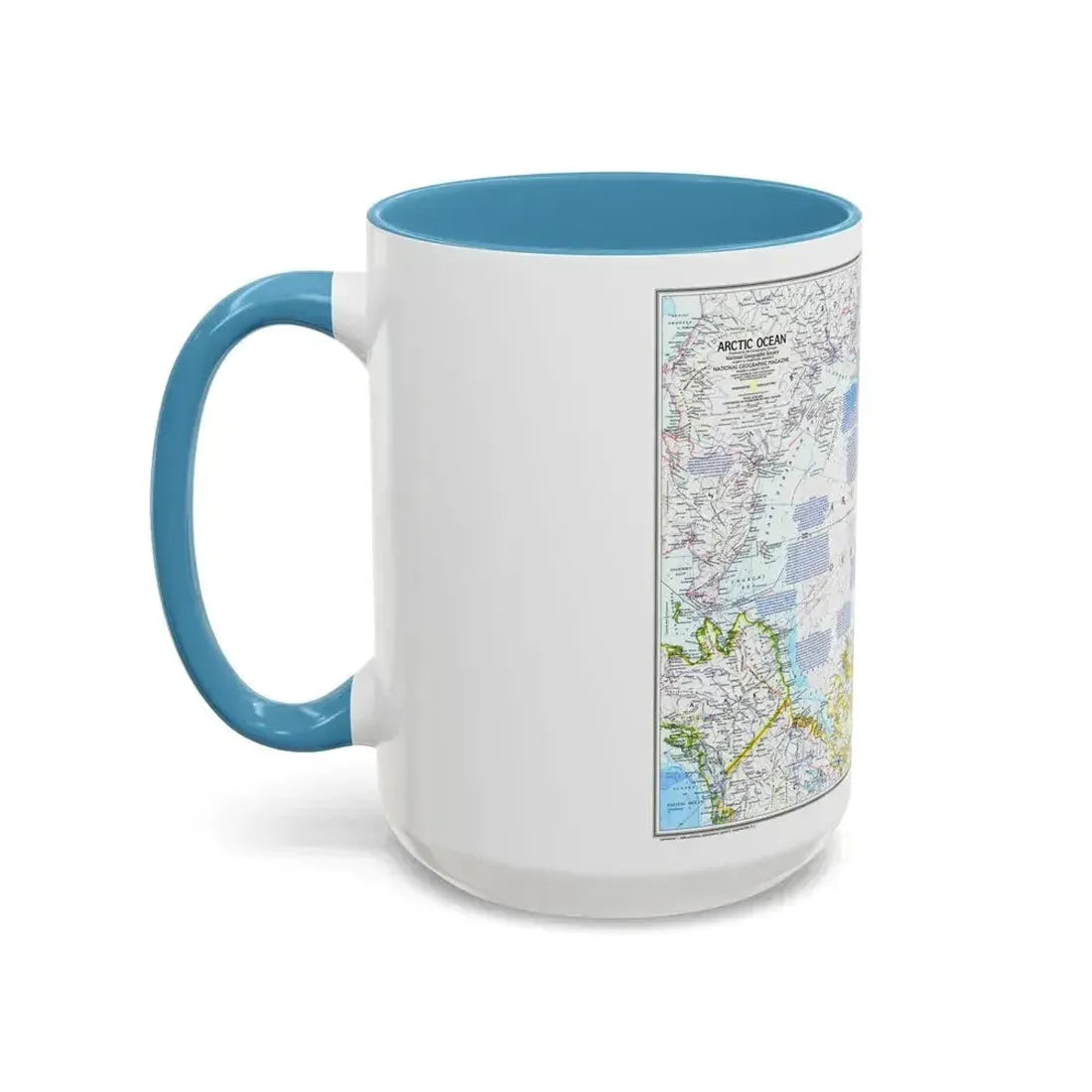 Arctic Ocean (1983) (Map) Accent Coffee Mug - Go Mug Yourself