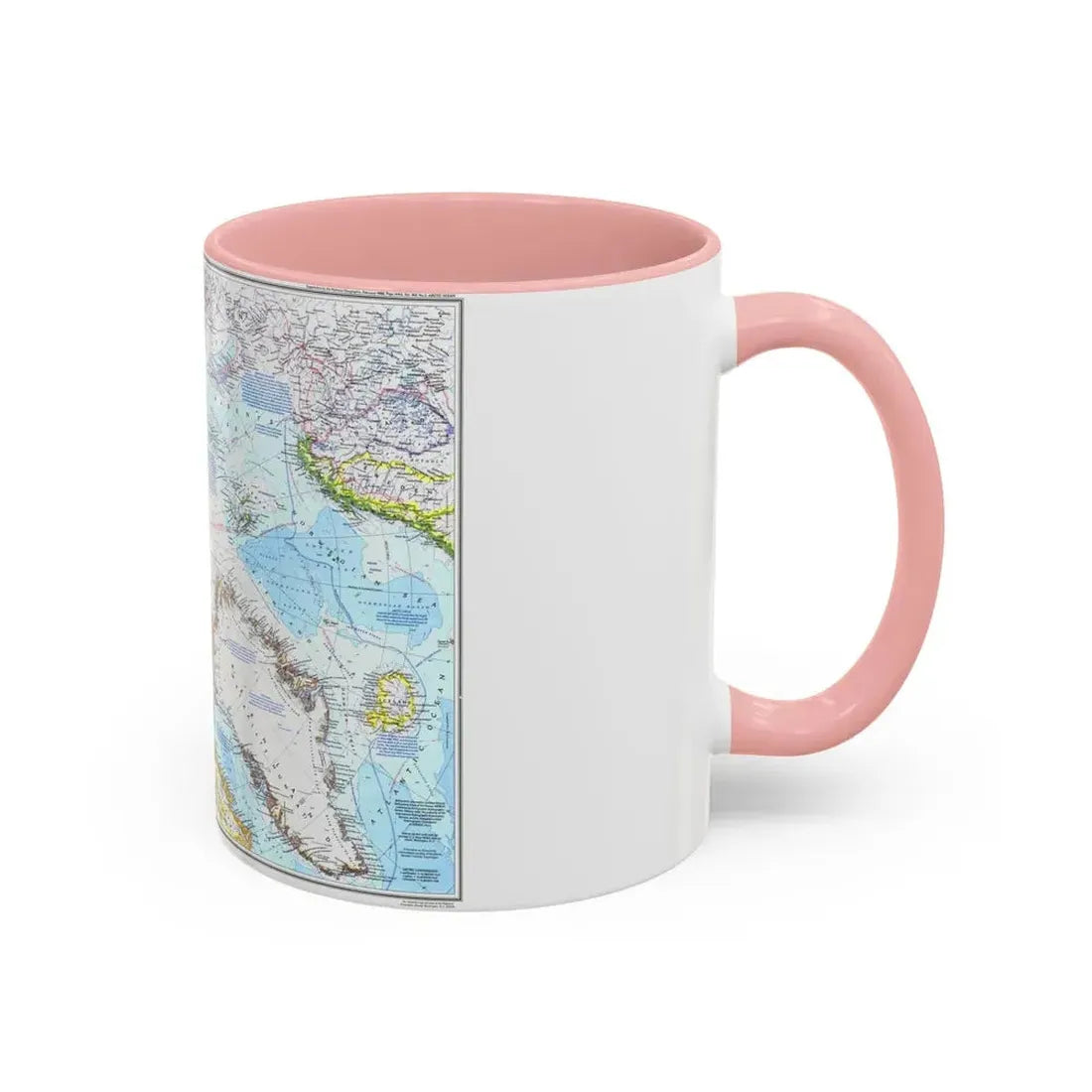 Arctic Ocean (1983) (Map) Accent Coffee Mug - Go Mug Yourself