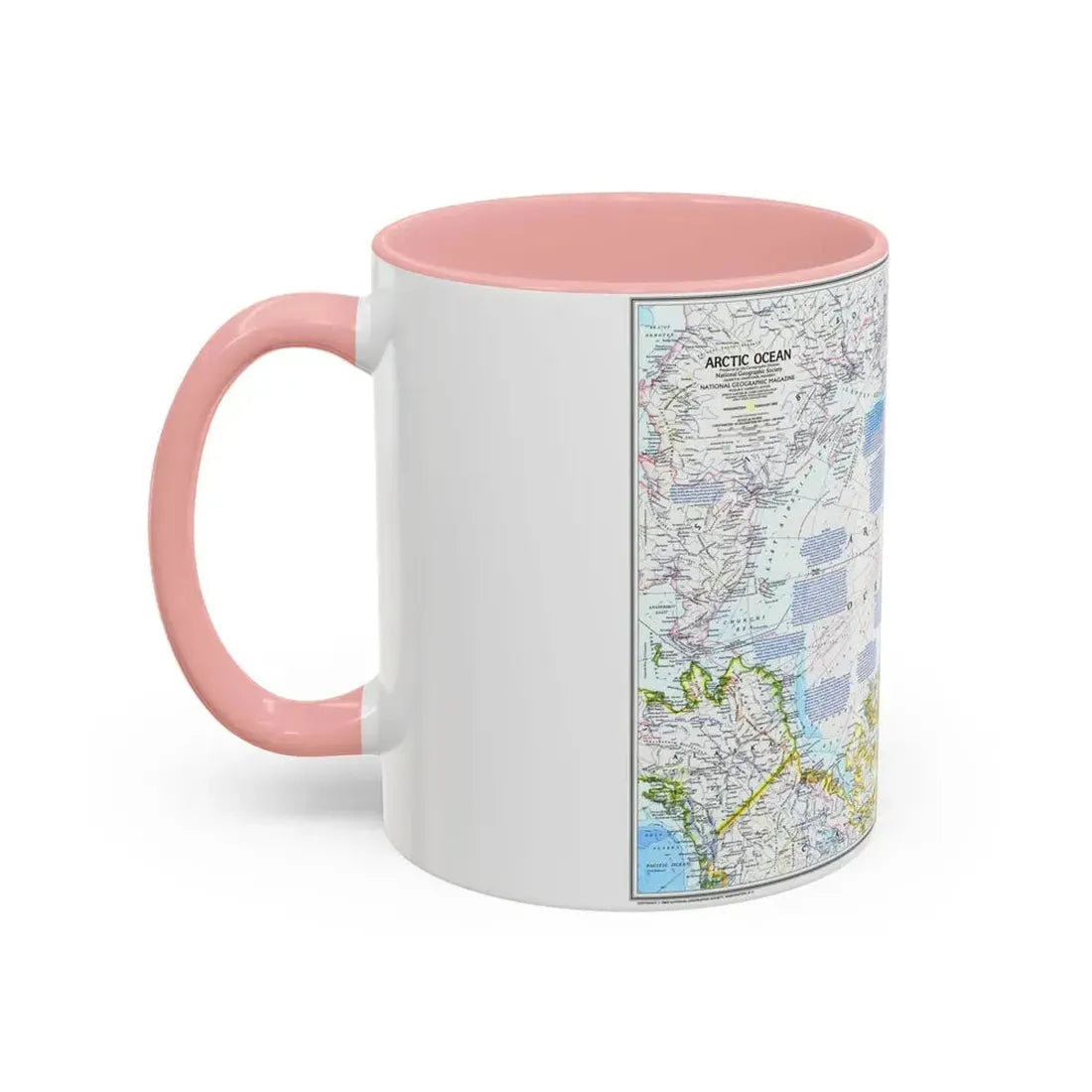 Arctic Ocean (1983) (Map) Accent Coffee Mug - Go Mug Yourself