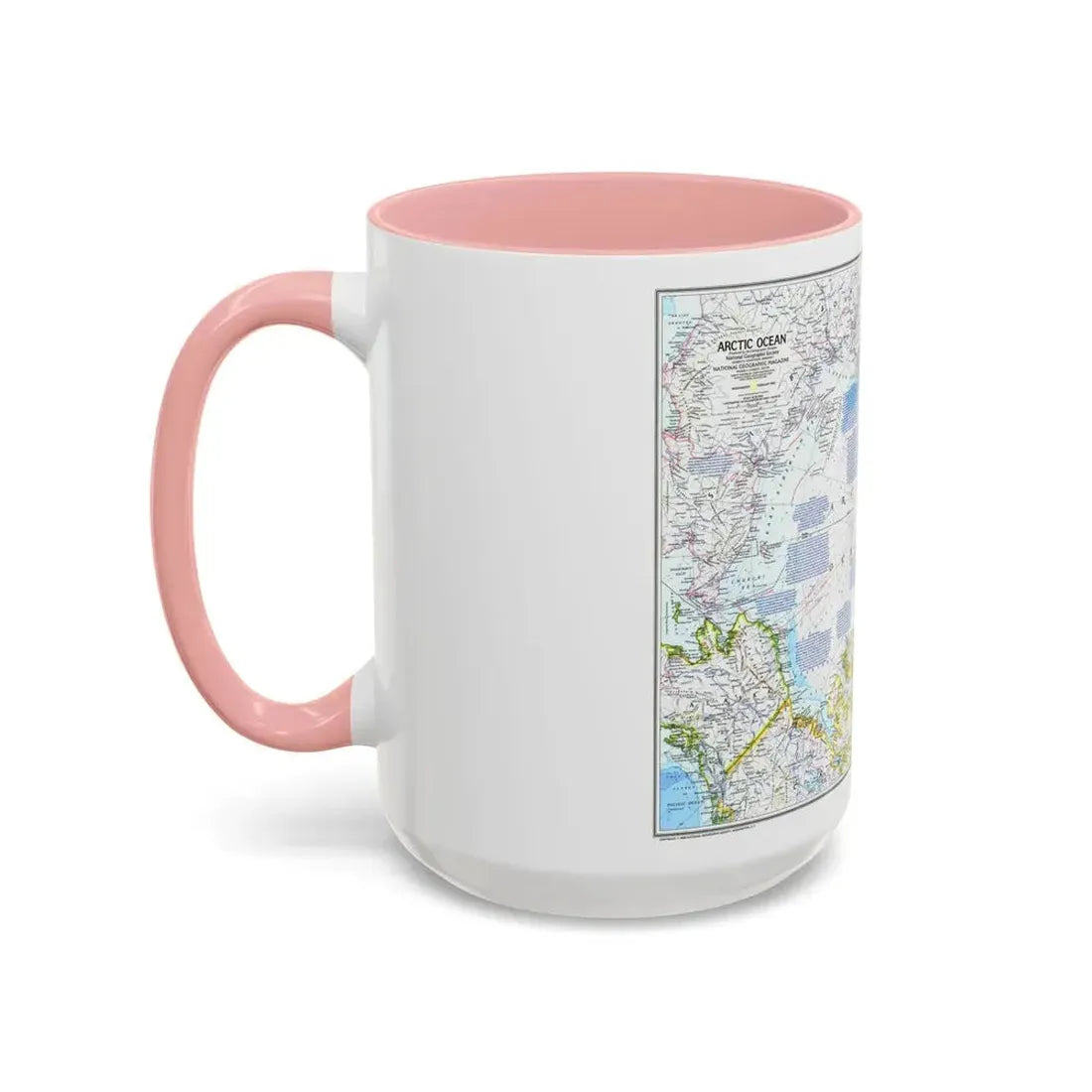 Arctic Ocean (1983) (Map) Accent Coffee Mug - Go Mug Yourself