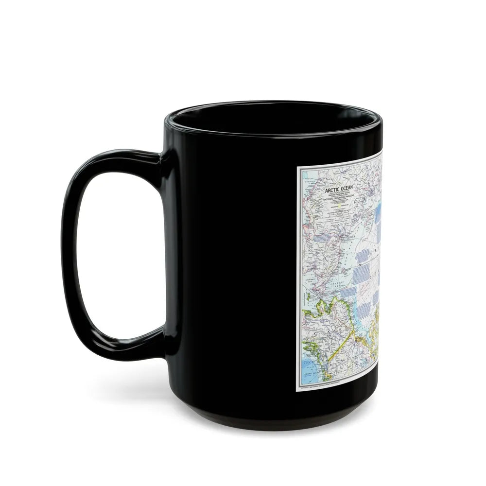 Arctic Ocean (1983) (Map) Black Coffee Mug-Go Mug Yourself