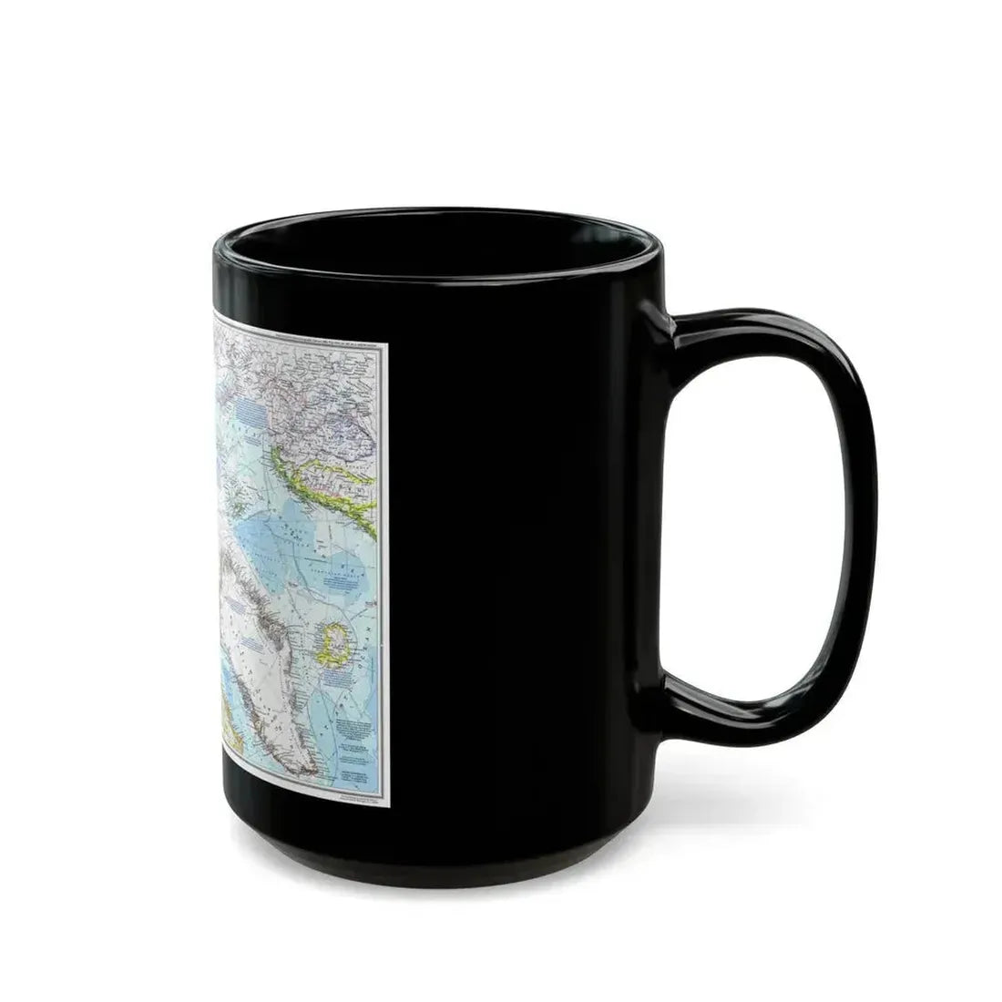 Arctic Ocean (1983) (Map) Black Coffee Mug - Go Mug Yourself