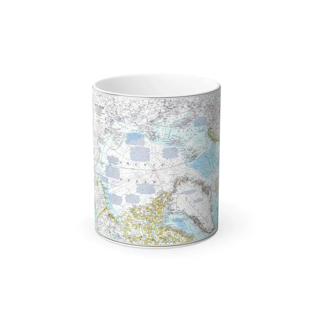 Arctic Ocean (1983) (Map) Color Changing Mug 11oz Default Title 11oz - Go Mug Yourself