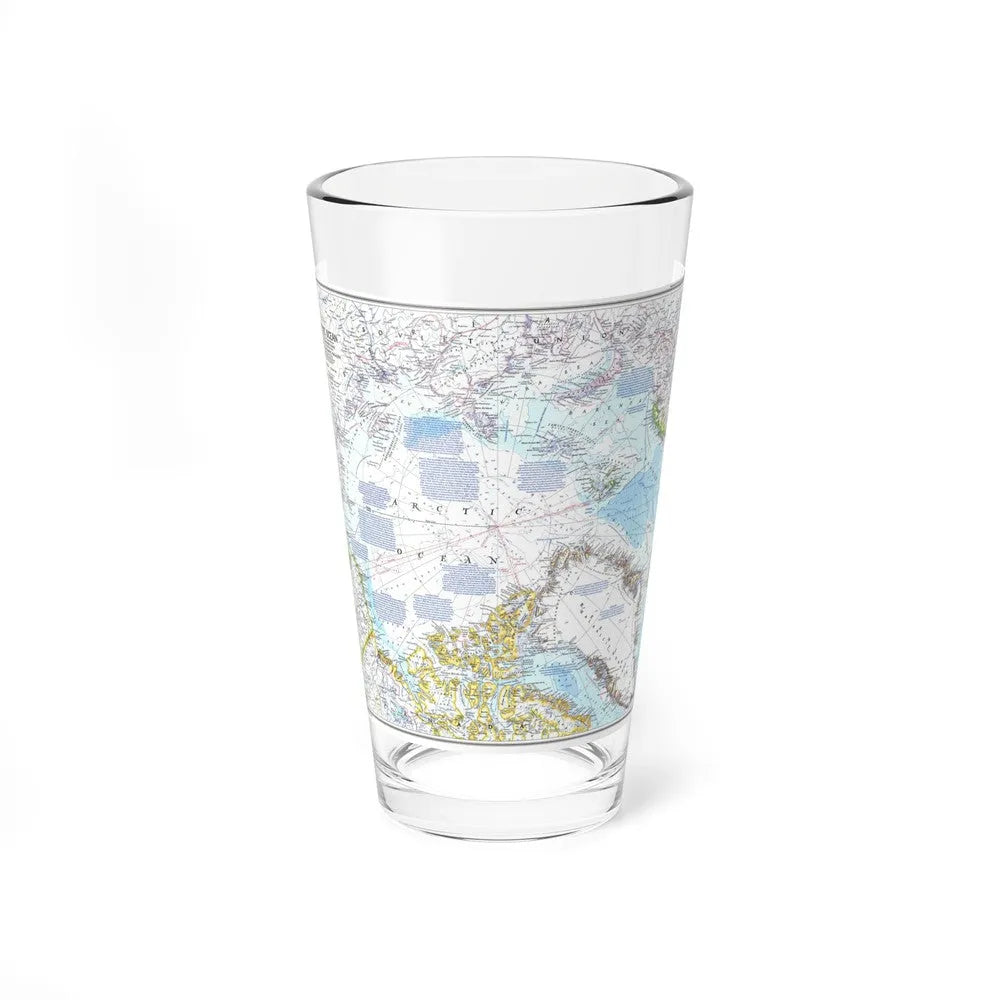 Arctic Ocean (1983) (Map) Pint Glass 16oz-16oz-Go Mug Yourself