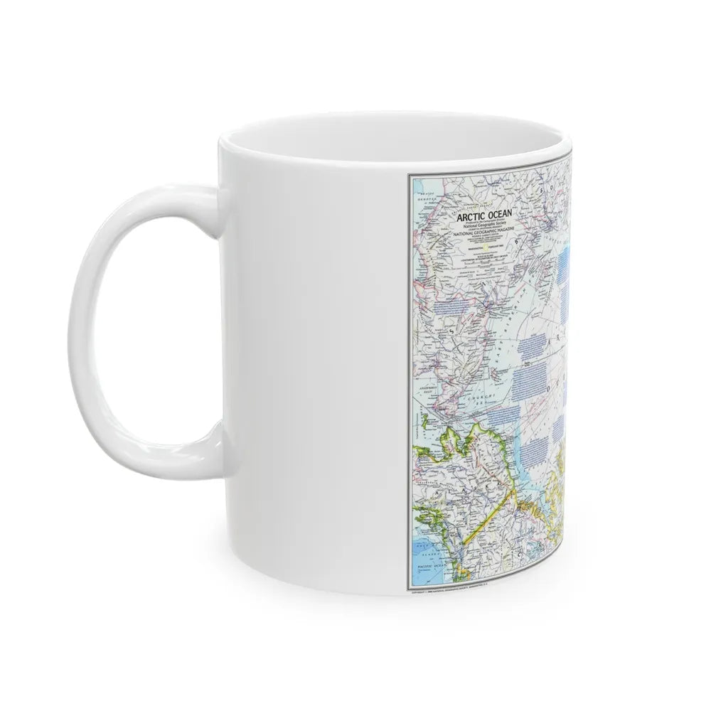 Arctic Ocean (1983) (Map) White Coffee Mug-Go Mug Yourself