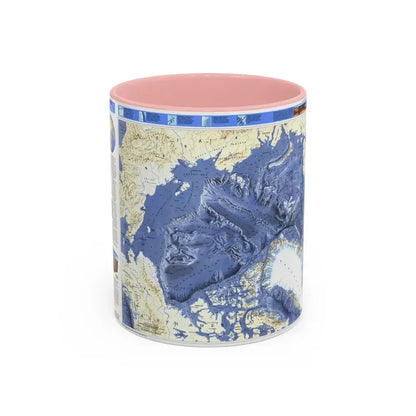 Arctic Ocean (1990) (Map) Accent Coffee Mug 11oz Pink - Go Mug Yourself